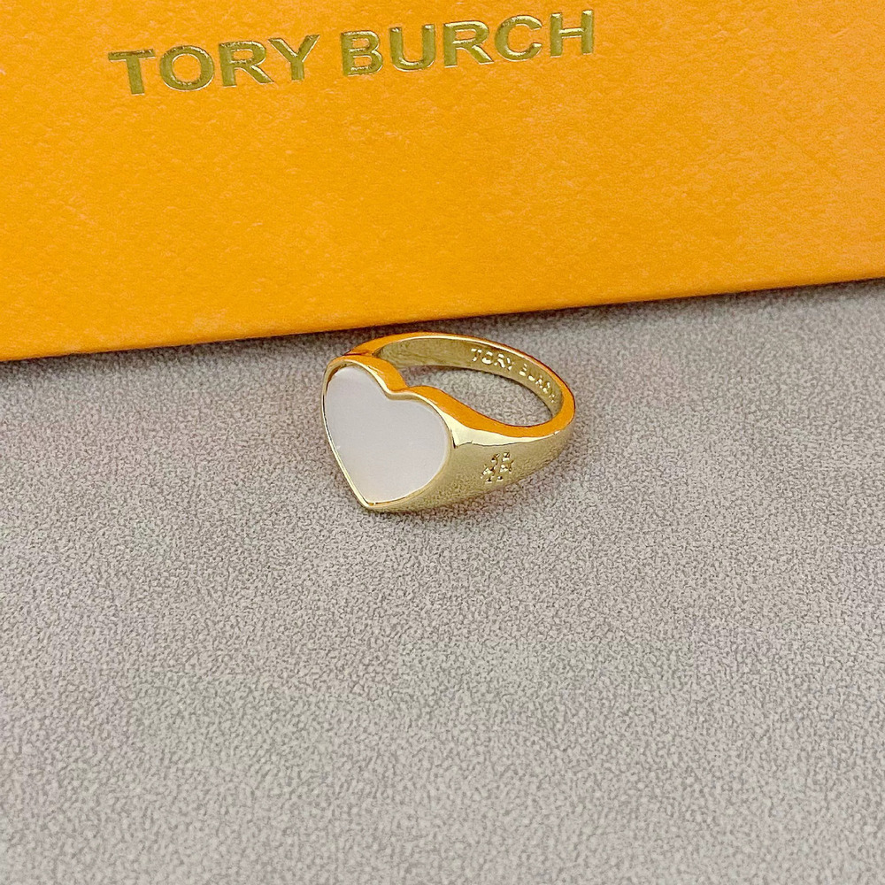 Tory Burch Heart Ring with Shell Inlay Style - Picture 3 of 6